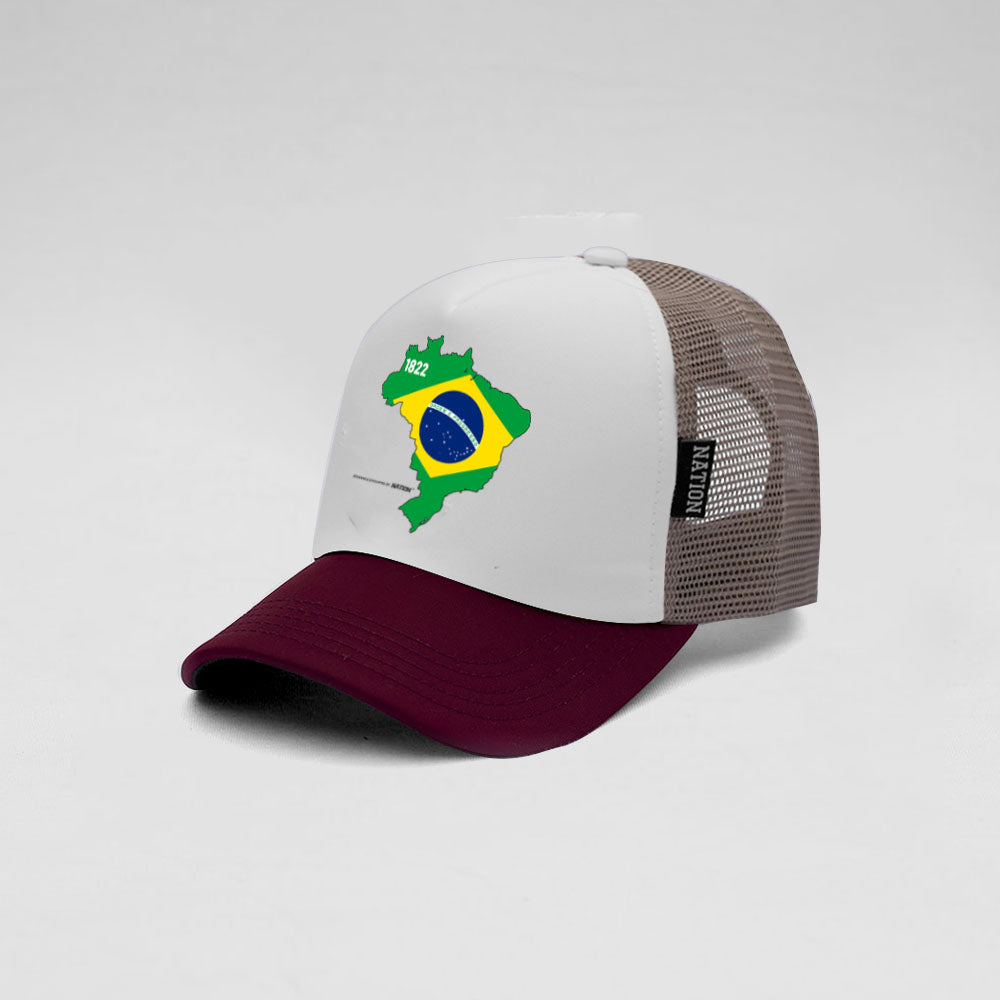 Gorra Trucker Brasil Mapa