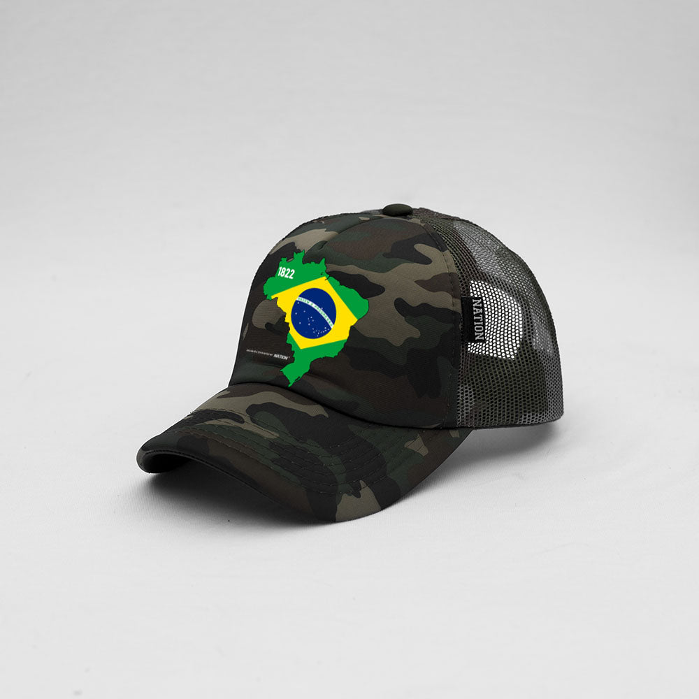 Gorra Trucker Brasil Mapa