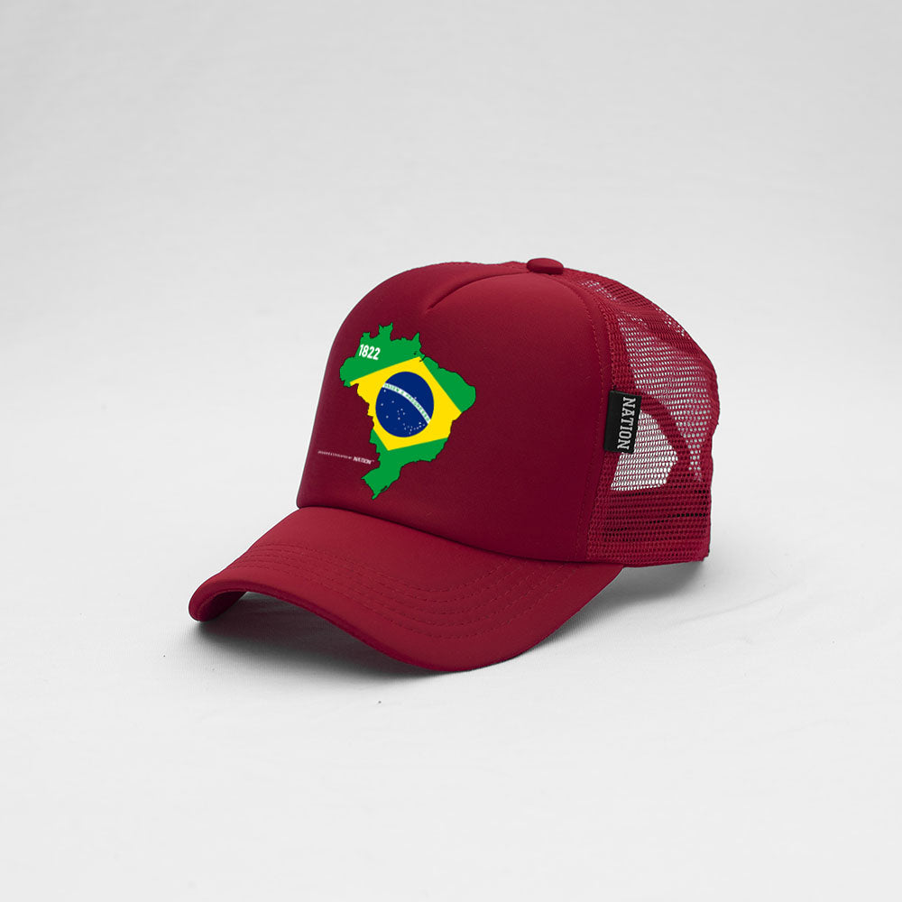 Gorra Trucker Brasil Mapa
