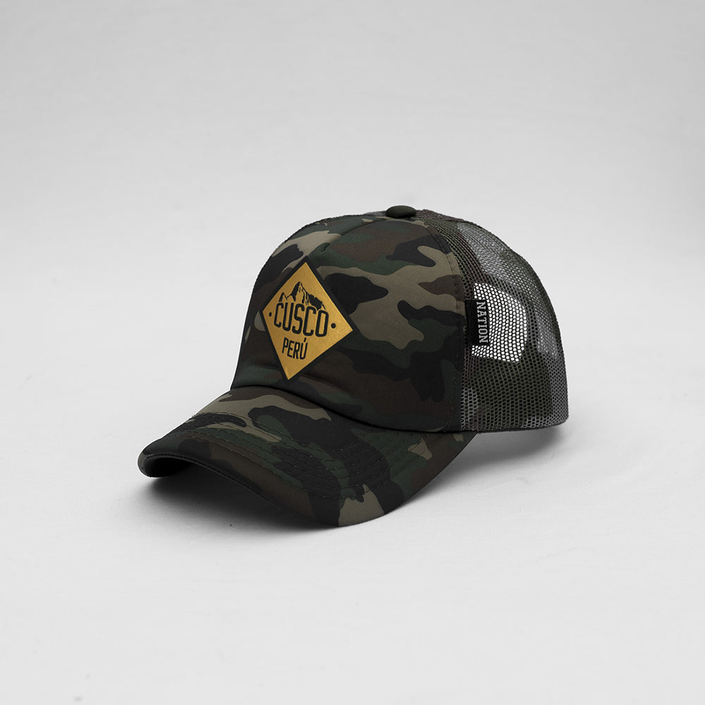 Gorra Trucker Cusco Dorado
